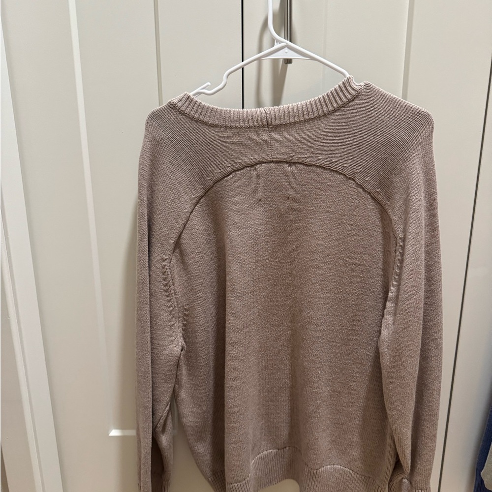 Abercrombie & Fitch Taupe Crew Neck Madeline Sweater - Picture 3 of 3